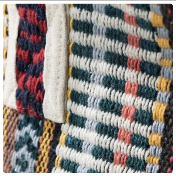 Ruggine Fine Cotton Handmade Woven Navajo Pattern Duffle Bag - Picture 6 of 10